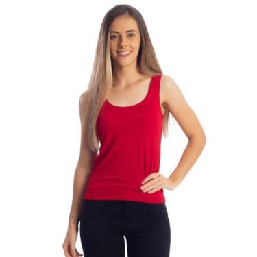 Imagem de Regata Feminina Alça Larga Blusas Básicas Primavera Verão 3020A - Vtm