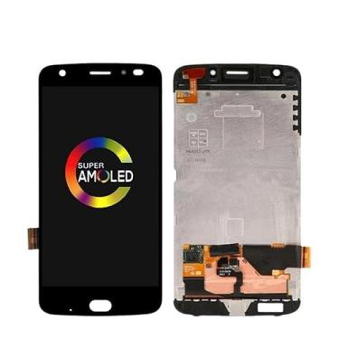 Imagem de SHOWGOOD LCD de 5,5 polegadas para Motorola Moto Z2 Force LCD XT1789 Tela sensível ao toque com substituição de montagem de digitalizador de moldura (preto AMOLED)