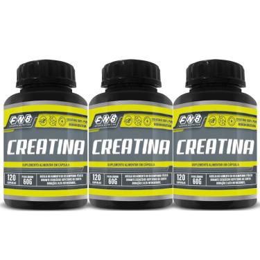 Imagem de 3x Fnb Creatina 100% Pura MonoHidratada 120 Capsulas 500mg-Unissex