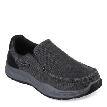 Imagem de Skechers Masculino, ajuste relaxado: Cohagen - Vierra Tênis preto lona/tamanho 13, Lona preta, 45