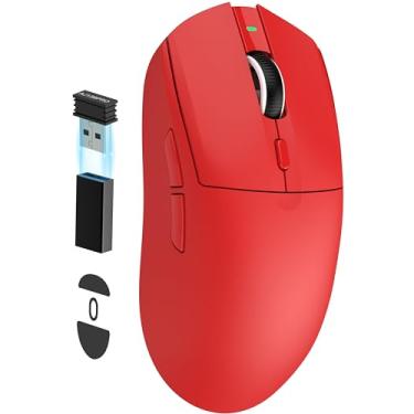 Imagem de A.JAZZ Mouse para jogos sem fio AJ139 G Pro ultraleve de 59 g com modo duplo tipo C com fio/receptor USB de 2,4 GHz até 26000DPI 6 botões programáveis simétricos ergonômicos para PS4, Xbox, PC, Mac