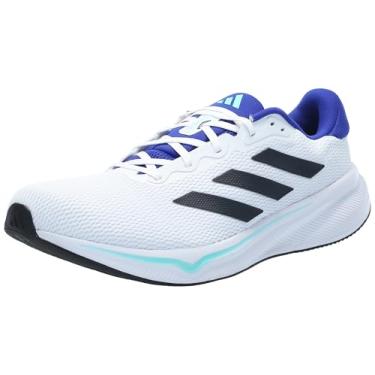 Imagem de adidas Tênis de corrida masculino Response, Branco/Tinta Aurora/Flash Aqua, 41