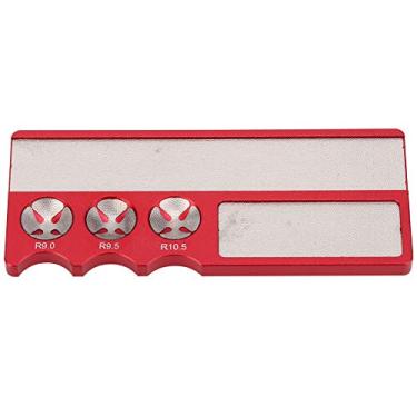 Imagem de Ferramenta de Reparo de Ponta de Taco de Bilhar, Ferramenta de Moagem de Clube de Bilhar de 4,7x2x0,2 Polegadas, Leve e Pequena para Amantes de Bilhar, Ferramenta útil (Vermelho)