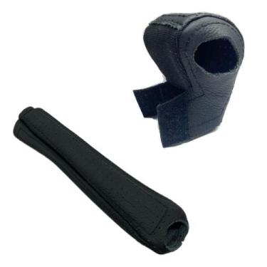 Imagem de Capas em couro manopla câmbio automático e freio de mão Jetta 2007 200