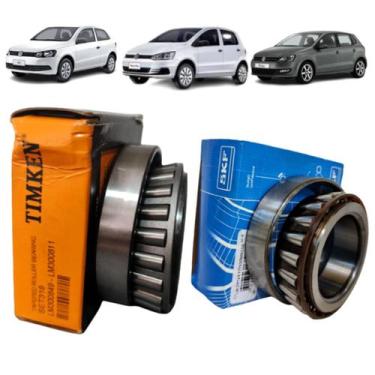 Imagem de Kit 2 rolamento caixa satelite fox gol g5 g6 voyage saveiro - SKF FAG 