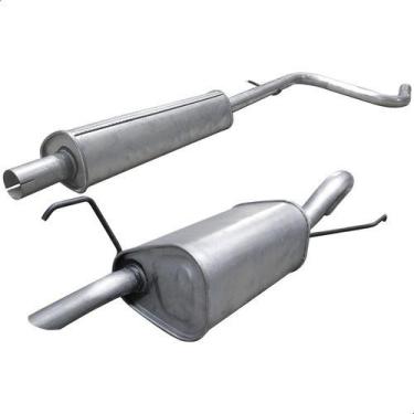 Imagem de Kit Escapamento Intermediário + Traseiro Palio 1.8 06 A 10 - ScapJá
