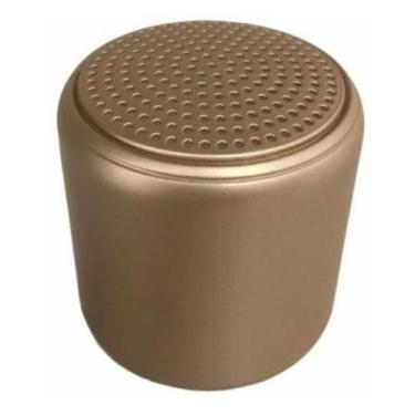 Imagem de Caixinha Som Bluetooth Silicone Speaker Amplificada Dourado - TWS