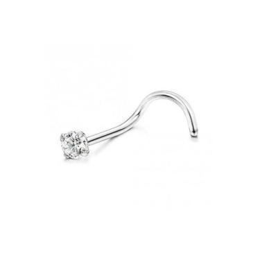 Imagem de Piercing Nariz Prata 925 Nostril Ponto Luz Zirconia 2mm - ForGift Stor