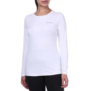 Imagem de Camiseta Feminina M/L Columbia Neblina, G, Branco