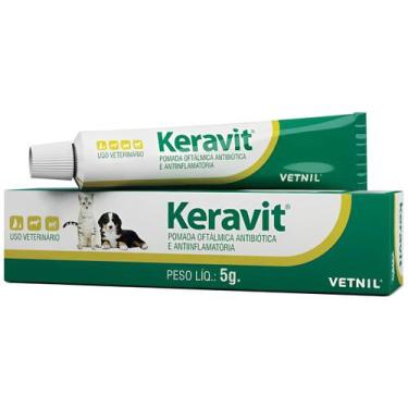 Imagem de Keravit Pomada Caes e gatos 5 g - Vetnil