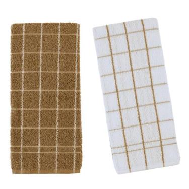 Imagem de Kit 2 panos de prato teka chef premium atoalhado 100% algodão 45x70 cm