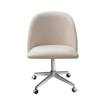 Imagem de Poltrona Decorativa Gaia Cadeira com Rodinhas Escritório, Home office 