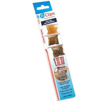 Imagem de Vedador Prendedor Lacre Fecha Embalagens Ziclips Kit Mix 4Un