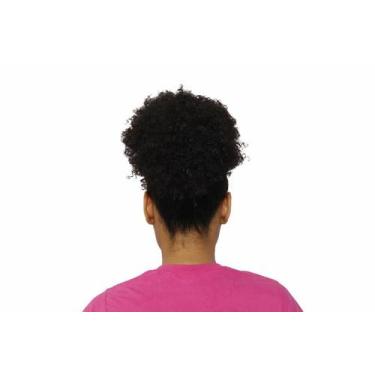 Imagem de Aplique Puff Black Coque Afro Castanho Natural 4 Fibra - C e c shop, C