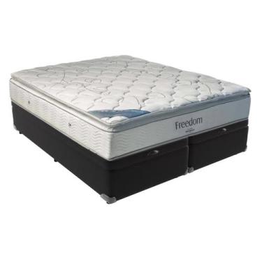 Imagem de Colchão Queen Freedom Ortobom Base Box Baú Preto