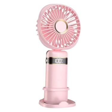 Imagem de UxicRuya Mini Refrigerador Multifuncional Das Olimpíadas de Paris de 2024 com Circuladores de Ar com 5 Velocidades de Vento Ajustáveis, Rosa