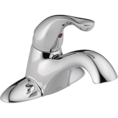 Imagem de DELTA FAUCET 520-PPU-DST Torneiras Touch-on-Bathroom-pia, pacote com 1, cromado