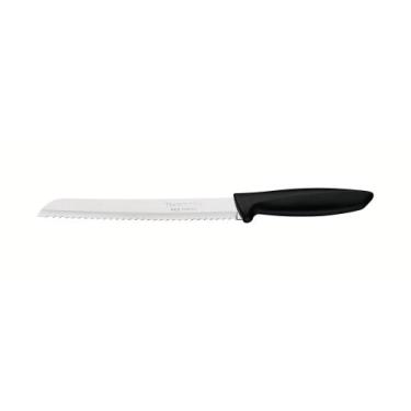 Imagem de Faca para Pão Tramontina Plenus Inox Preto 8"