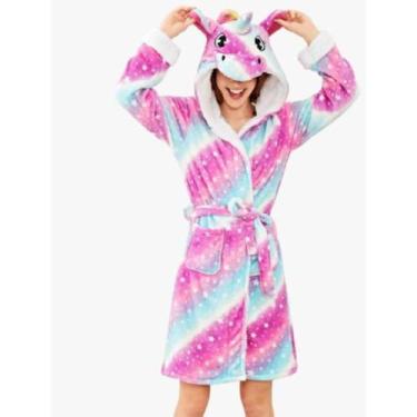 Imagem de Roupão De Unicórnio Infantil - Saída De Banho/piscina/praia - Rey Shop