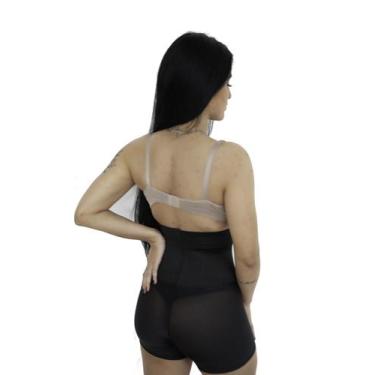 Imagem de Short Cinta Aperta e Zera Barriga Reduz Medida Calcinha Modeladora - S