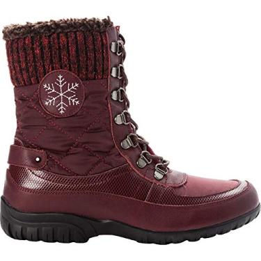 Imagem de Propet Bota de neve feminina Delaney Frost, Bordo, 6 Wide