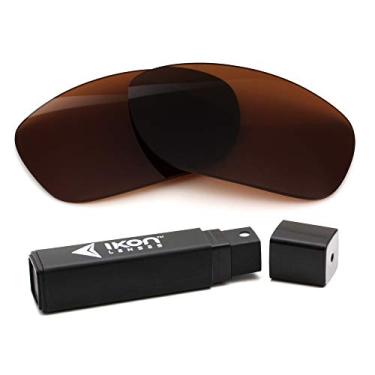 Imagem de IKON LENSES Lentes de reposição polarizadas para óculos de sol Oakley Turbine (marrom/bronze)
