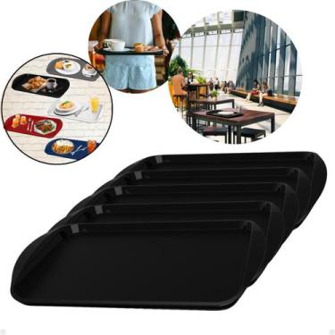 Imagem de Kit com 50 Bandejas Multiuso Retangular 44x30,7 cm Resistente Restaura