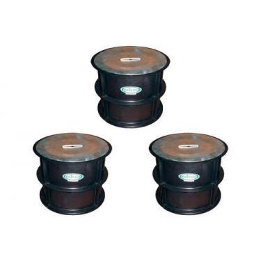 Imagem de Kit C/3 - Para-Raio Caixa Inspecao Pvc 12'' Sem Tampa - Raycon