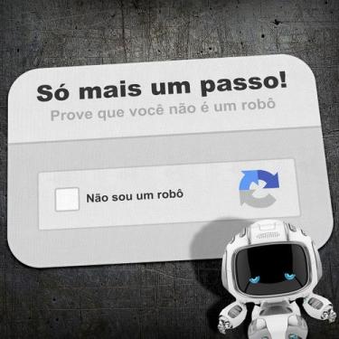 Imagem de Tapete Decorativo Captcha Eu não sou um Robô - Yaay