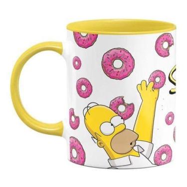 Imagem de Caneca Cerâmica Simpsons Homer Donuts Rosquinha - Distribuidora Gesuel