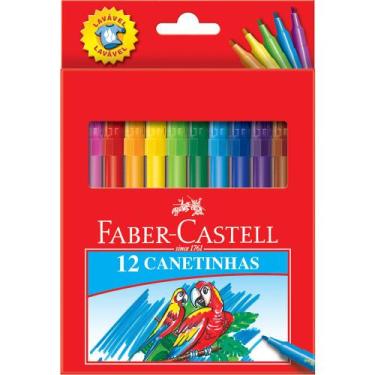 Imagem de Caneta Hidrocor Estojo 12 Cores - Faber Castell
