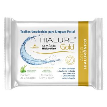 Imagem de Lenços Umedecidos Demaquilantes (25 Unidades) - Hialure Gold - La San-