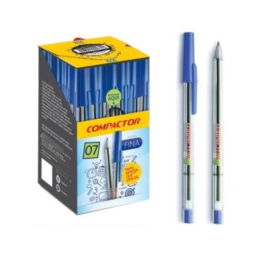 Imagem de Caixa Caneta Cor Azul 0.7 Esferográfica Com 100 Unidades - T10OFFICE