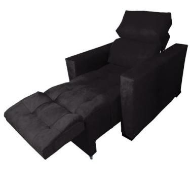 Imagem de Poltrona Do Papai Retrátil e Reclinável Madri - Preto - Moveis Águias