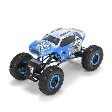 Imagem de Automodelo rc off road temper 1/18 rock craw 4x4 a bateria - ECX, Azul