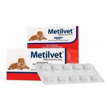 Imagem de Metilvet 20 Mg - 120 Comprimidos 20mg Cães Gatos - Vetnil