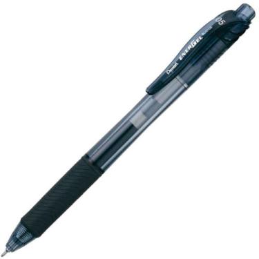 Imagem de Caneta GEL ENERGEL Retrátil 0,5MM Preta Caixa com 12 Unidades - Pentel