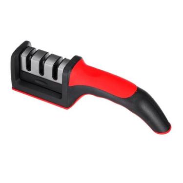 Imagem de Afiador De Faca Amolador De Facas 3 Em 1 Afiar Profissional - GENZO