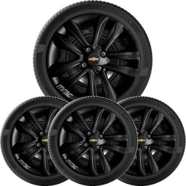 Imagem de 4un Calota ONIX PRISMA CORSA CELTA Aro 14 Black Piano 191cb - Grid
