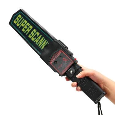 Imagem de Scanner Detector De Metal Portátil Manual Alta Sensibilidade - GENZO