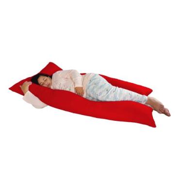 Imagem de Travesseiro Gigante 170x80cm Happy Line, Vermelho