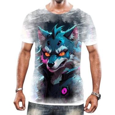Imagem de Camisa Camiseta Tshirt Animais Cyberpunk Lobos Matilha HD 3 - Enjoy Sh