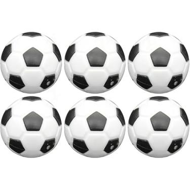 Imagem de Labriciyon 6 peças de bolas de mesa de pebolim de substituição de acessórios de pebolim de 23 mm de substituição de acessórios de mesa de futebol de mesa para mesas de pebolim padrão para recreação em