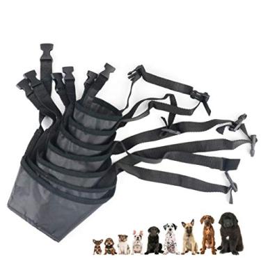 Imagem de Idepet 1 conjunto de focinheiras para cães, 5 peças, capa de boca ajustável para cachorro, focinheiras antimordidas para cães pequenos, médios e grandes.Idepet Pack of 7 preto 43396-177581