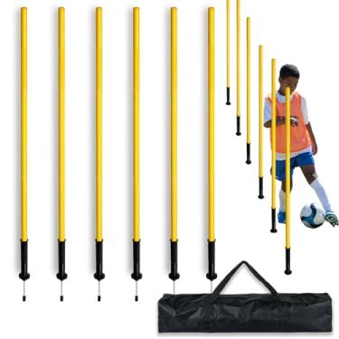 Imagem de AKABIKE Conjunto de bastões de treinamento de agilidade (pike/água/base de borracha com mastros de 1 m a 1,5 m)
