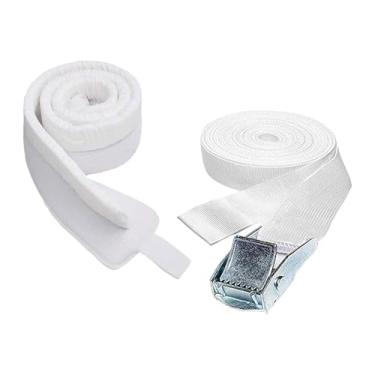 Imagem de Ioensy Conector de ponte de cama, cinto extensor de colchão, kit conversor ajustável de solteiro para king com alça para hóspedes em estadias no quarto, Fivela de Metal de 5 Cm