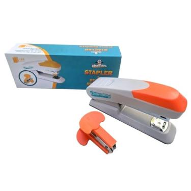 Imagem de Channie's Conjunto de grampeador e removedor de grampos – Grampeador de papel elegante e durável, grampeador sem esforço 20 folhas – grampeador de escritório para mesa, sala de aula, casa, escola –