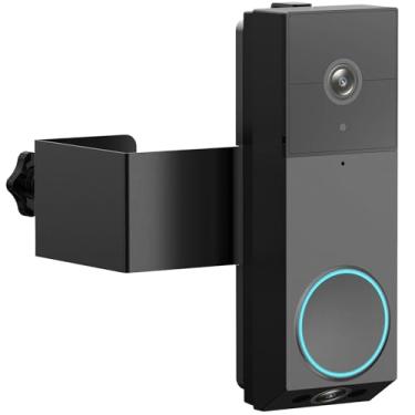 Imagem de Suporte de campainha Wyze sem perfuração, suporte de campainha antifurto para campainha de vídeo Wyze Duo, sensor de campainha sem bloqueio, acessórios de suporte de montagem ajustáveis totalmente em