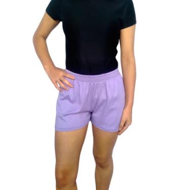 Imagem de Short Feminino Curto Soltinho Elástico Liso Canelado Pp ao Plus Size -