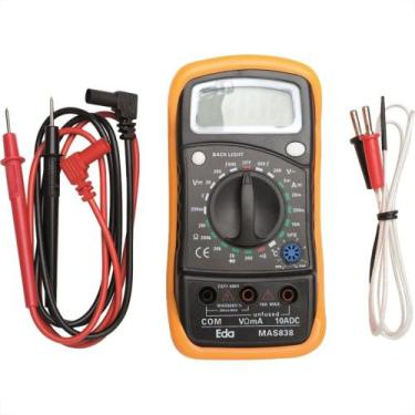 Imagem de Multimetro Digital Eda Com Sensor De Temperatura - 9Kd